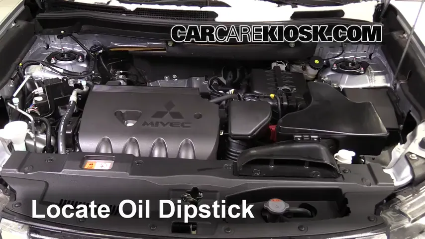 2016 Mitsubishi Outlander SE 2.4L 4 Cyl. Oil Check Oil Level